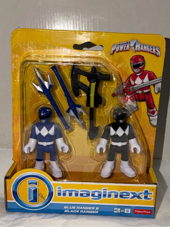 Fisher-Price Other - Fisher-Price Imaginext Blue & Black Power Rangers 2-Pack